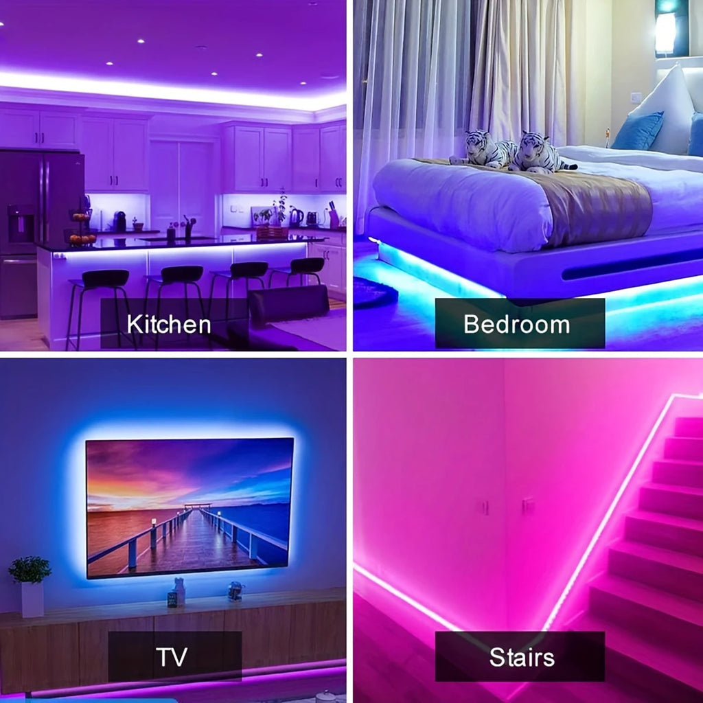 AuraGlow™ RGB LED Strip Lights