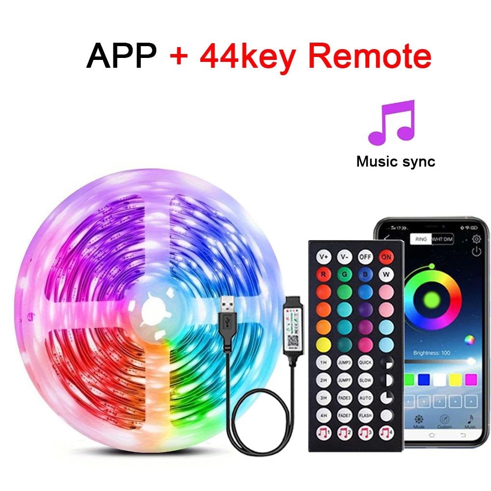 AuraGlow™ RGB LED Strip Lights